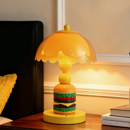 Hamburger-Tischlampe im kreativen Design
