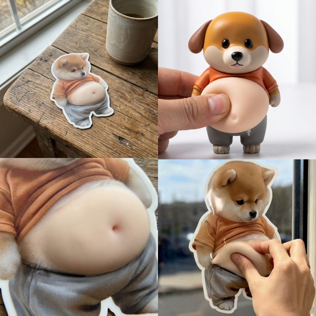 Chubby Shiba Silikon Aufkleber Schutz