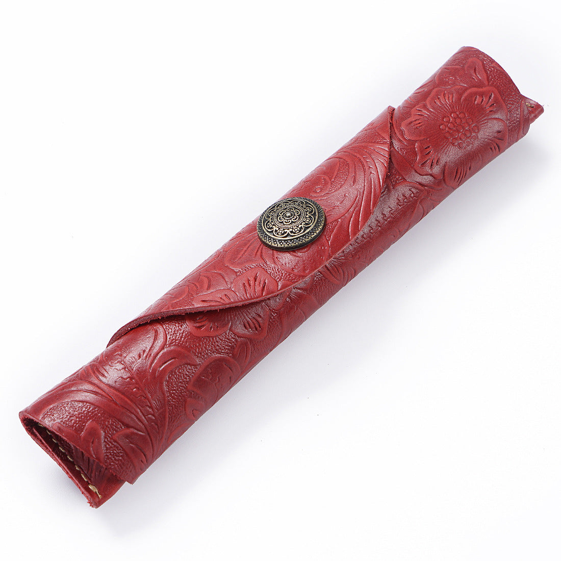 Handgefertigtes Leder Bleistiftrolle Etui