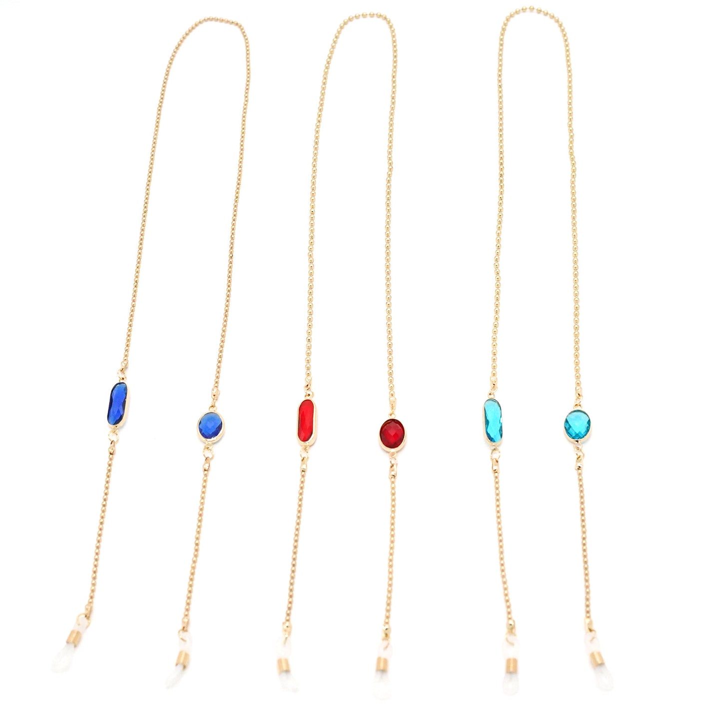 Elegante steinverzierte Brillenband Brehn