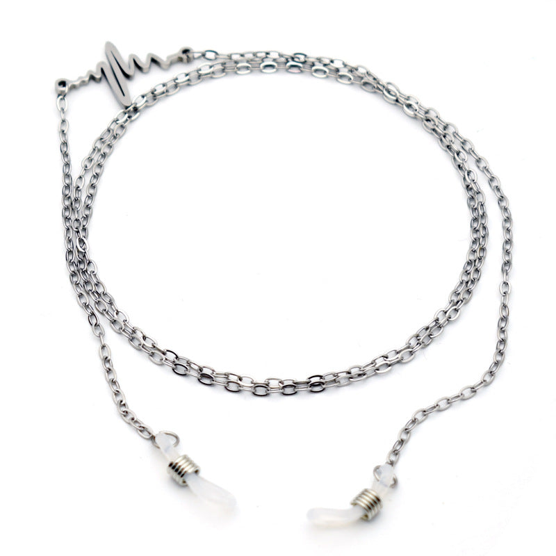 Trendy Herzschlag Design Brillen Kette Brehn