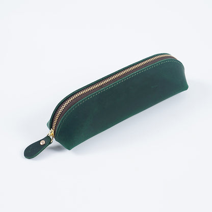 Premium Leder Reißverschluss Bleistiftetui