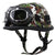 Vintage-Leder-Bikerhelm mit Brille Brehn