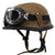 Vintage-Style Motorradhelm mit Goggles Brehn