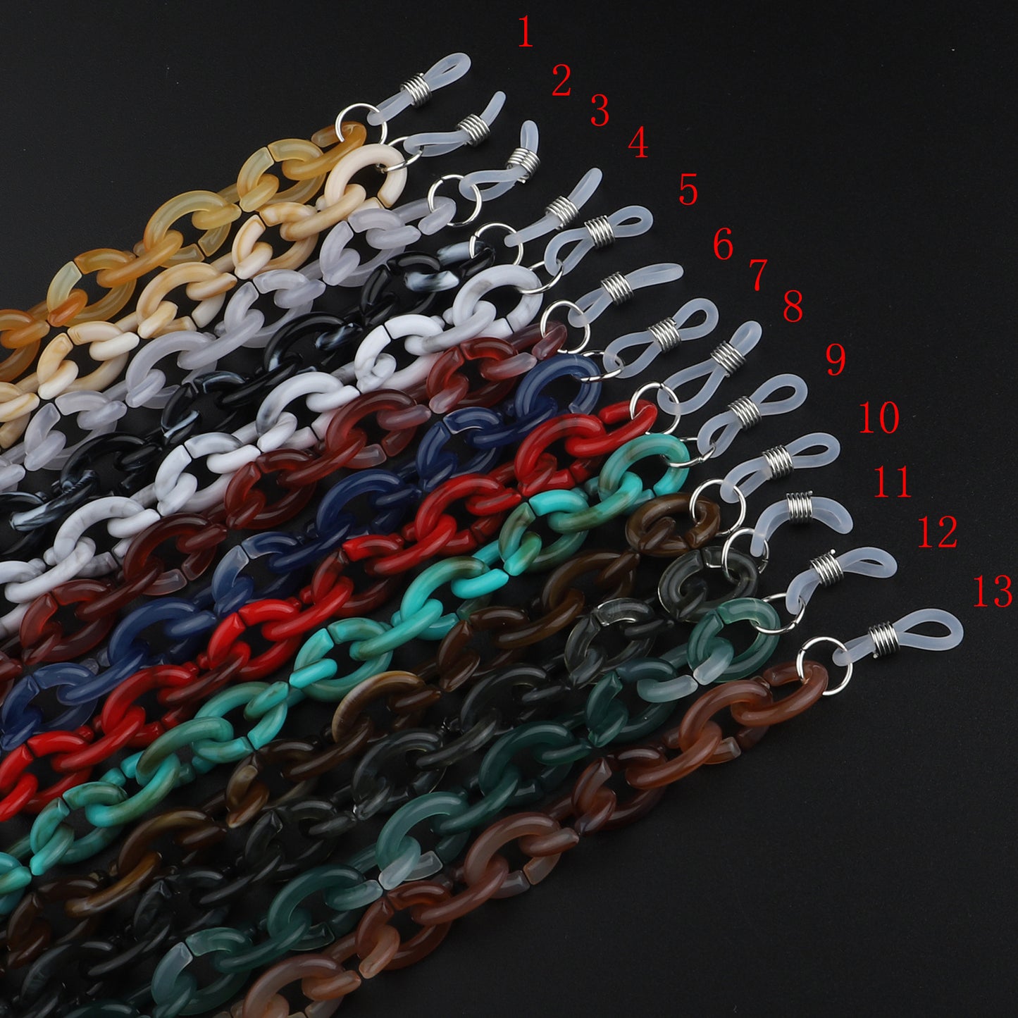 Trendy Chunky Link Brillen Kette Brehn