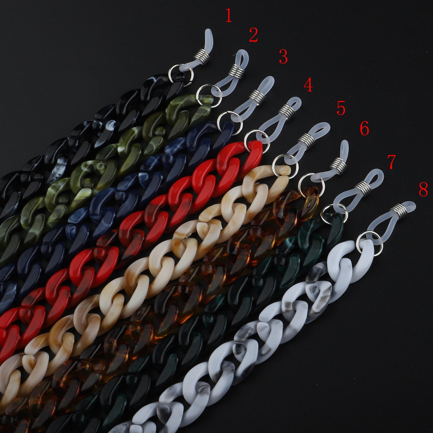 Trendy Chunky Link Brillen Kette Brehn
