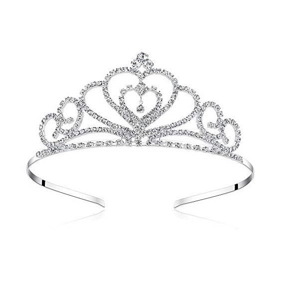 Damen Glamouröse Kristall Tiara Brehn