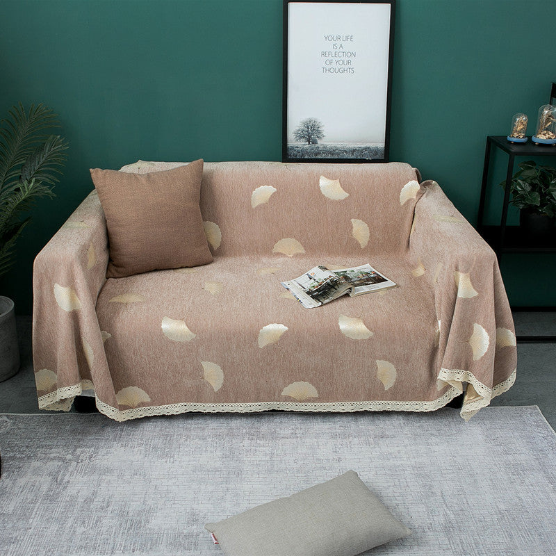 Dekorativer Floral Druck Sofaüberzug