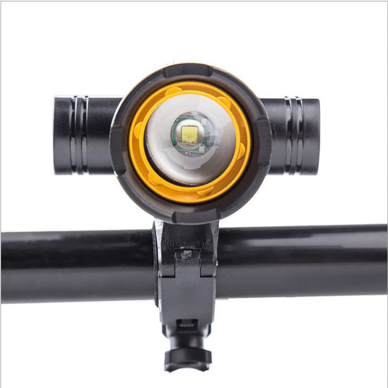 USB wiederaufladbares Fahrradlicht mit verstellbarem Halter Brehn