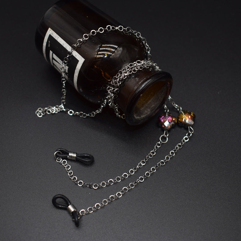 Elegante Brillenkette mit Akzent aus Edelsteinen Brehn
