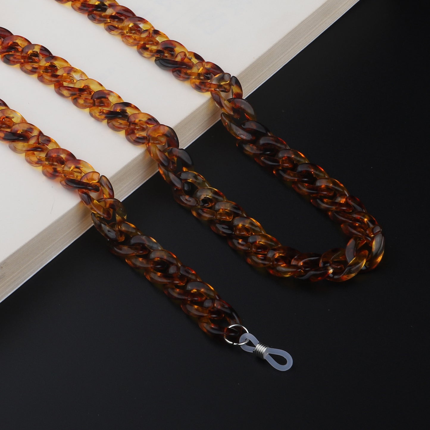 Trendy Chunky Link Brillen Kette Brehn