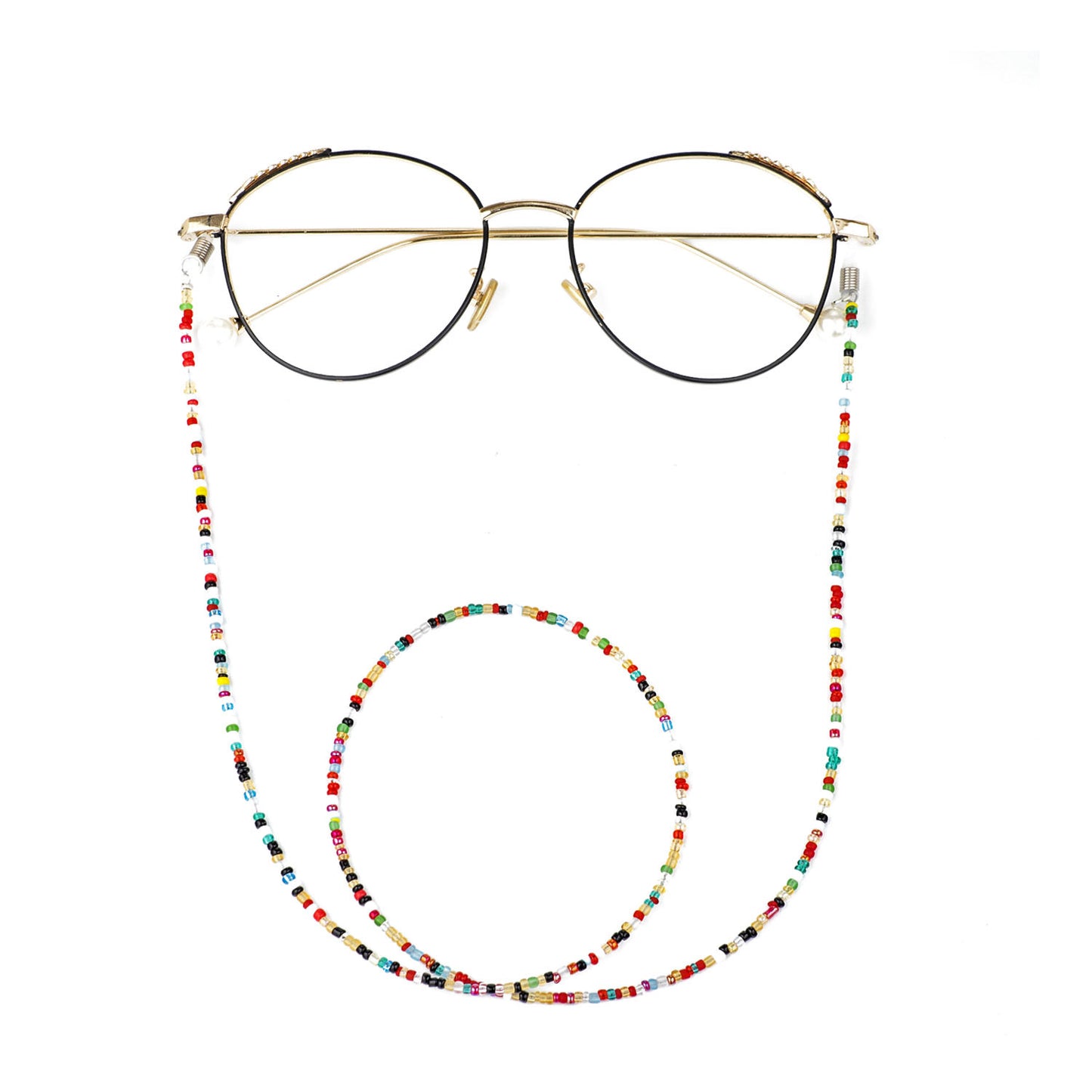Bunte Perlen Brillenhalter Kette Brehn