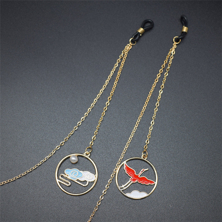 Artisanale symbolische Brillen-Kette Brehn