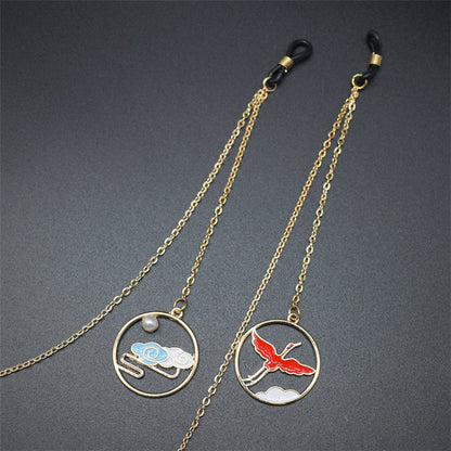Artisanale symbolische Brillen-Kette Brehn