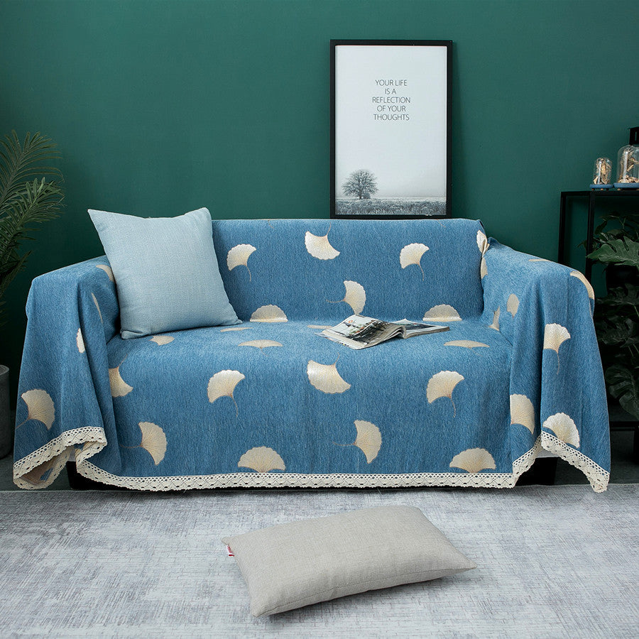 Dekorativer Floral Druck Sofaüberzug