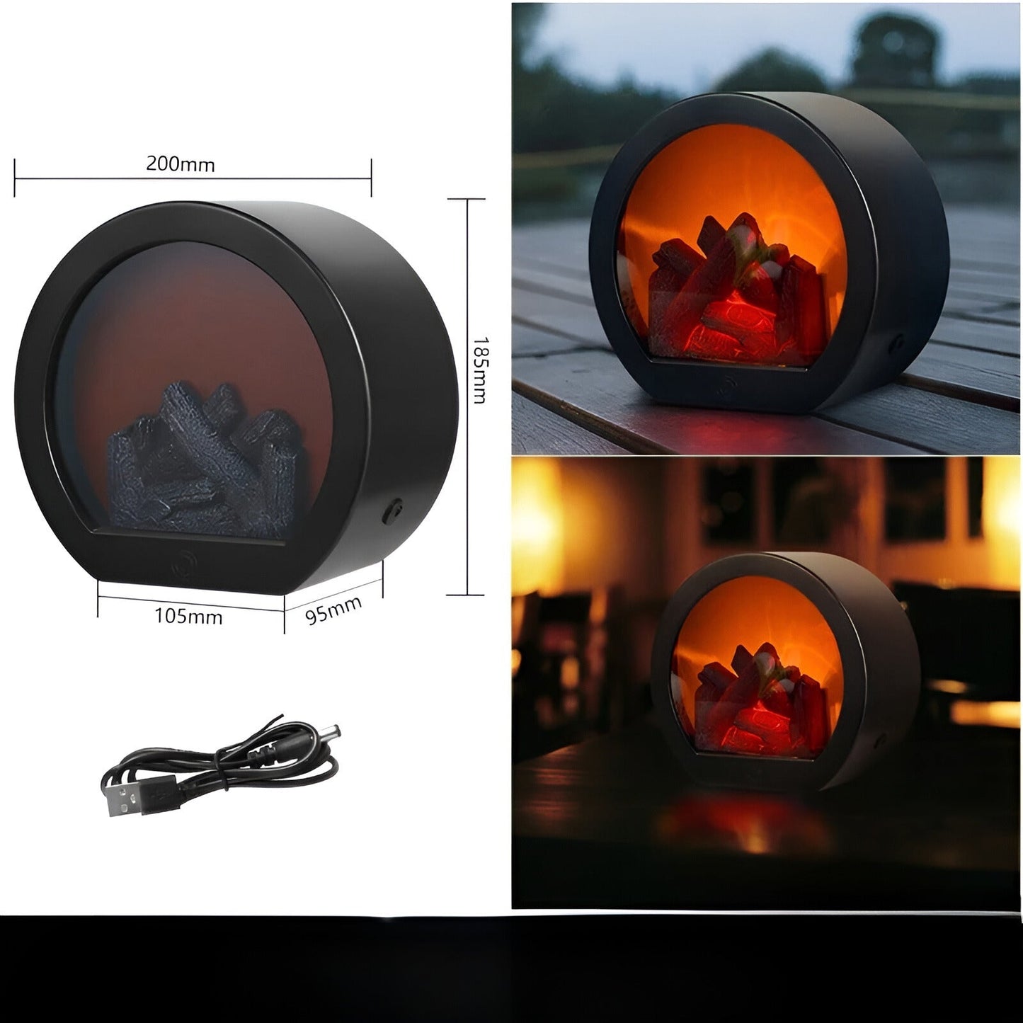 RadiantGlow Flammenlampe - Bringen Sie Wärme und Atmosphäre in Ihr Zuhause | Brehn