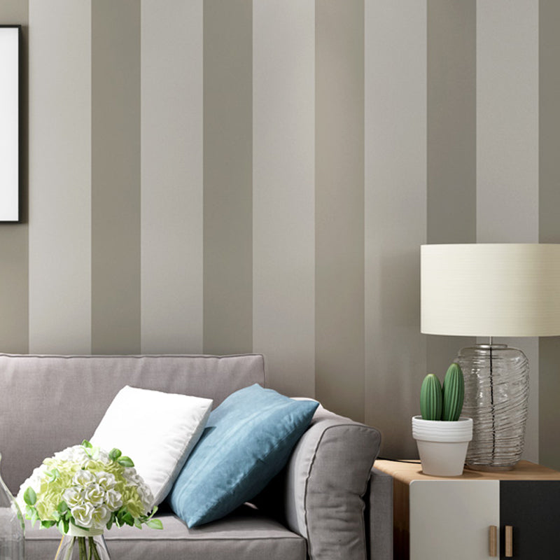 Brehn | Streifen Tapetenrolle Minimalistische Vliesmaterial Wanddekoration für Restaurant