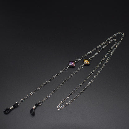 Elegante Brillenkette mit Akzent aus Edelsteinen Brehn