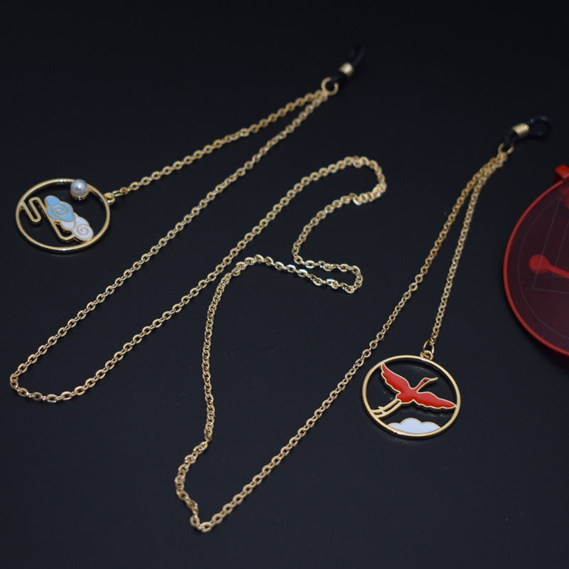 Artisanale symbolische Brillen-Kette Brehn