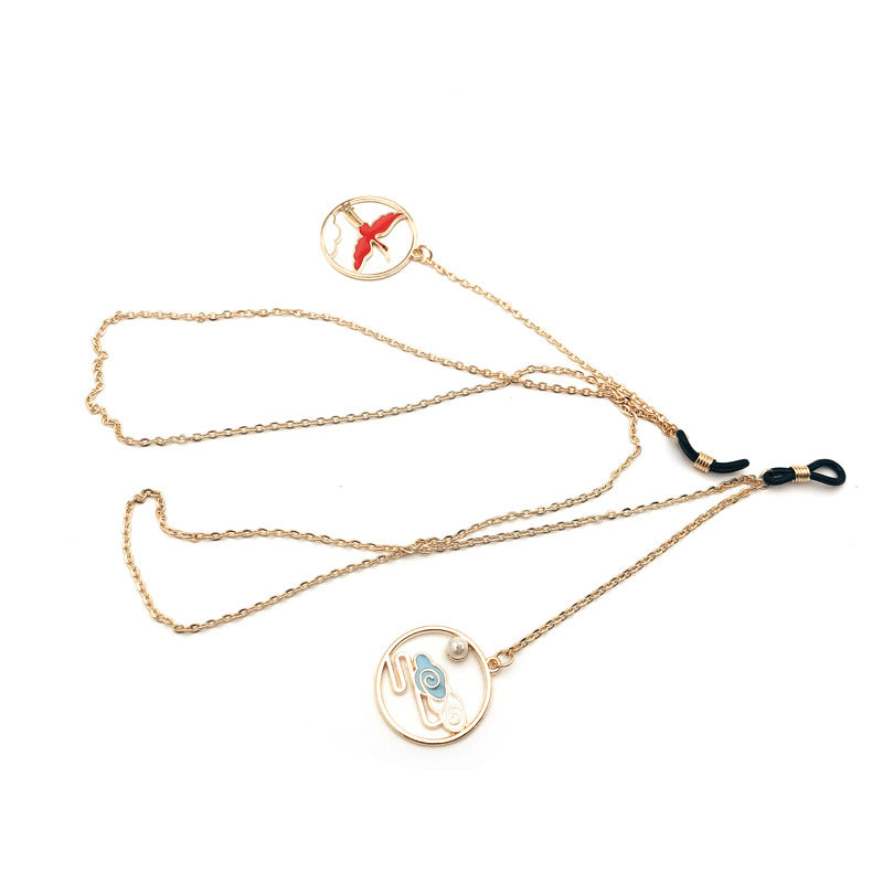Artisanale symbolische Brillen-Kette Brehn