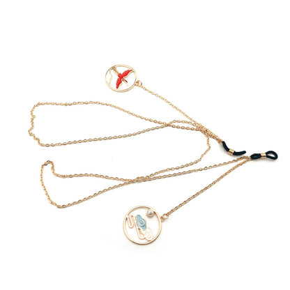 Artisanale symbolische Brillen-Kette Brehn