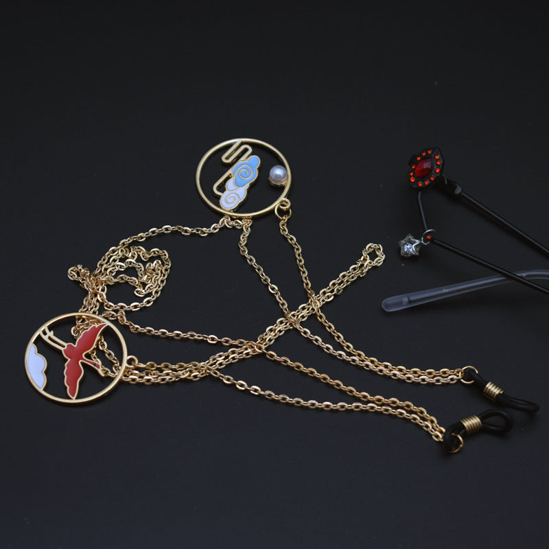 Artisanale symbolische Brillen-Kette Brehn