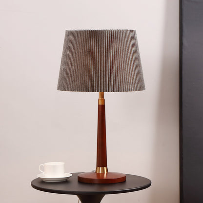 Mid-Century Modern Stehlampe mit gepławtem Schirm