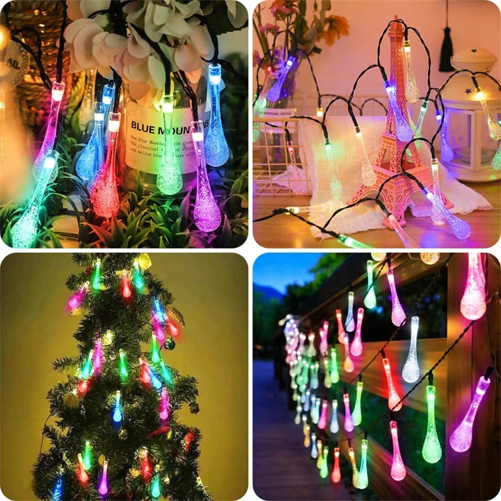 8 Modi Wasser Tropfen Solar Lichter | Brehn