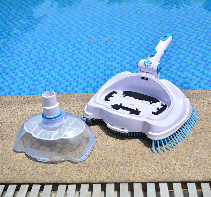 Automatischer Saug-Poolreiniger mit rotierenden Bürstenköpfen und klarem Schmutzbehälter Brehn