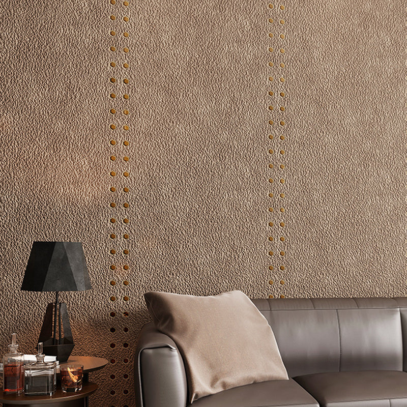 Brehn | Steampunk Gepiercte Metall Solide Tapete Dunkle Farbe Feuchtigkeitsbeständige Wanddekoration für Schlafzimmer