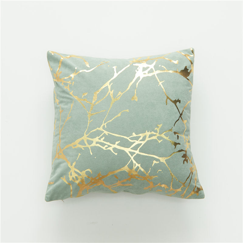 Dekokissen mit Goldfolie-Design