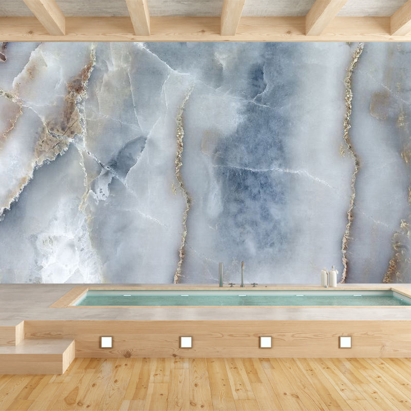 Brehn | Faux Marmer Behang Wand Modern Vlekbestendig Slaapkamer Wandbedekking, Op Maat Gemaakt