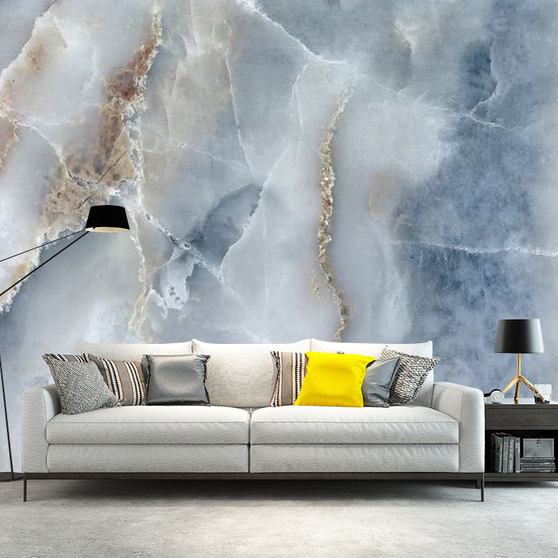 Brehn | Faux Marmer Behang Wand Modern Vlekbestendig Slaapkamer Wandbedekking, Op Maat Gemaakt
