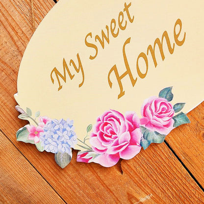 Blumen Wandbehang Schild