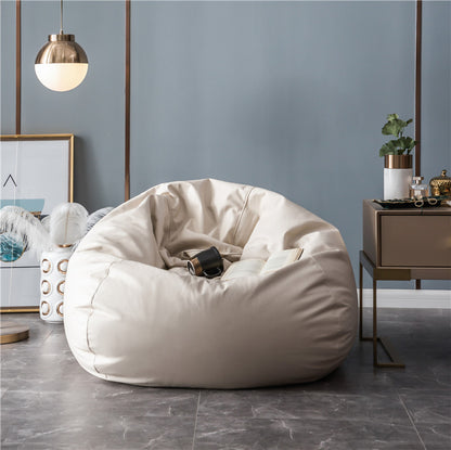 Großformatiger Sitzsack-Lounge-Sessel aus wasserabweisendem Canvas mit formstabilem Schaumfüllkern