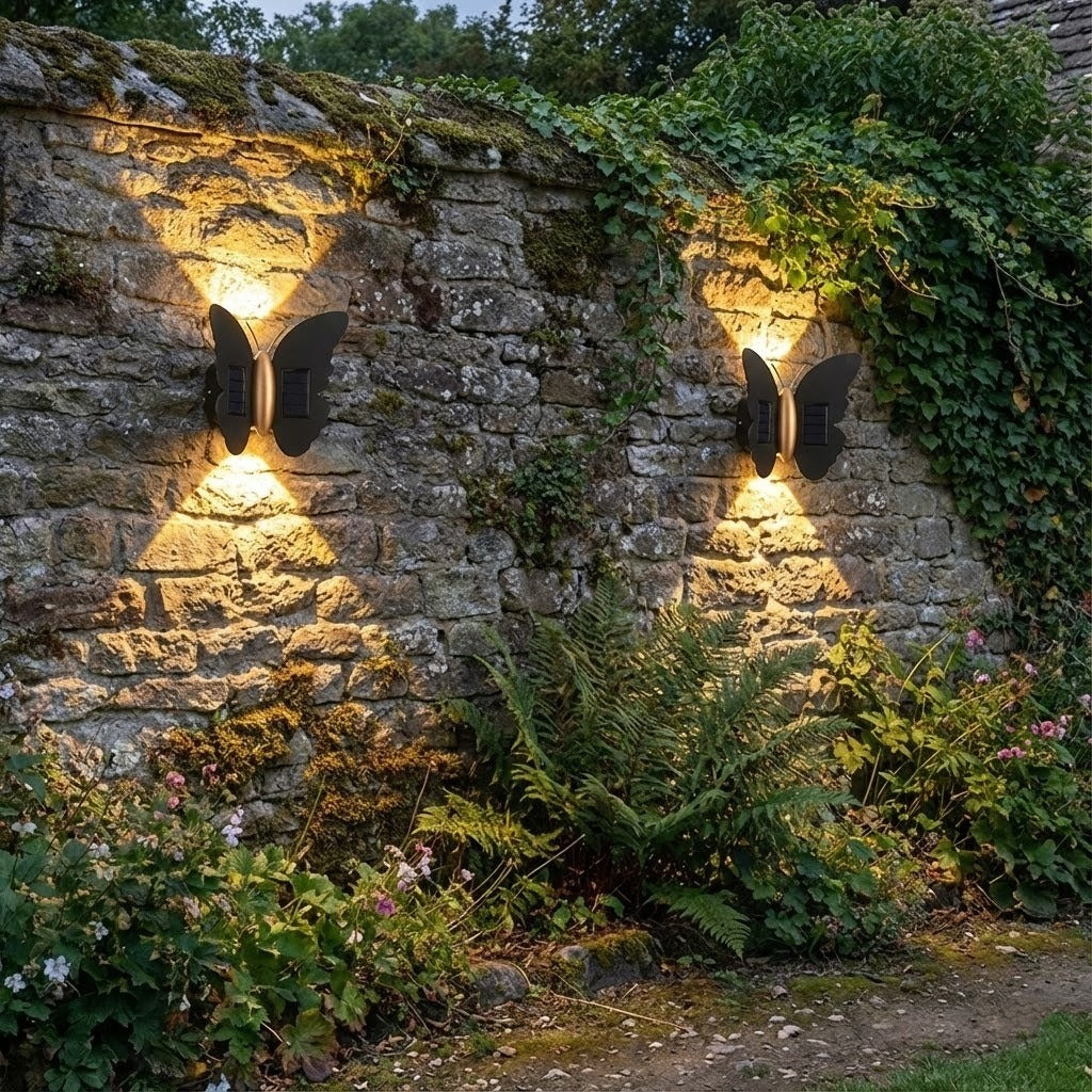 Butterfly Life Solarbetriebene Außenlampe