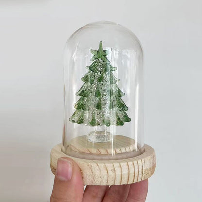 Glas-Weihnachtsbaum, 8,5 cm, handgeferti Dekoration