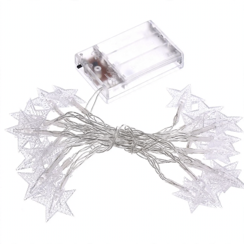 LED-Lichterkette mit Sternen-Design