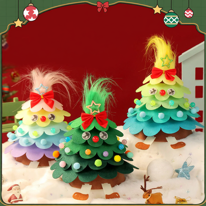 DIY-Weihnachtsbaum-Bastelset mit Lichterkette