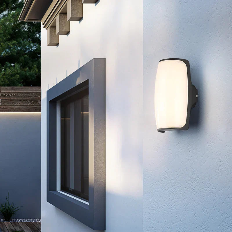 Brehn | Außenwandleuchte LED wasserdicht IP65 schwarz modern