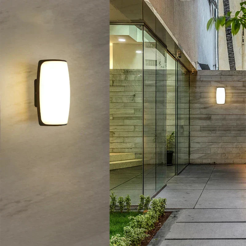 Brehn | Außenwandleuchte LED wasserdicht IP65 schwarz modern
