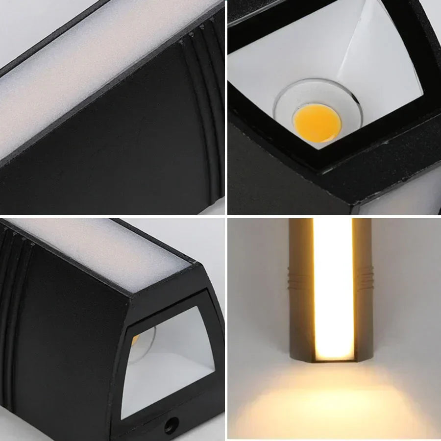 Stilvolle LED-Außenwandleuchte