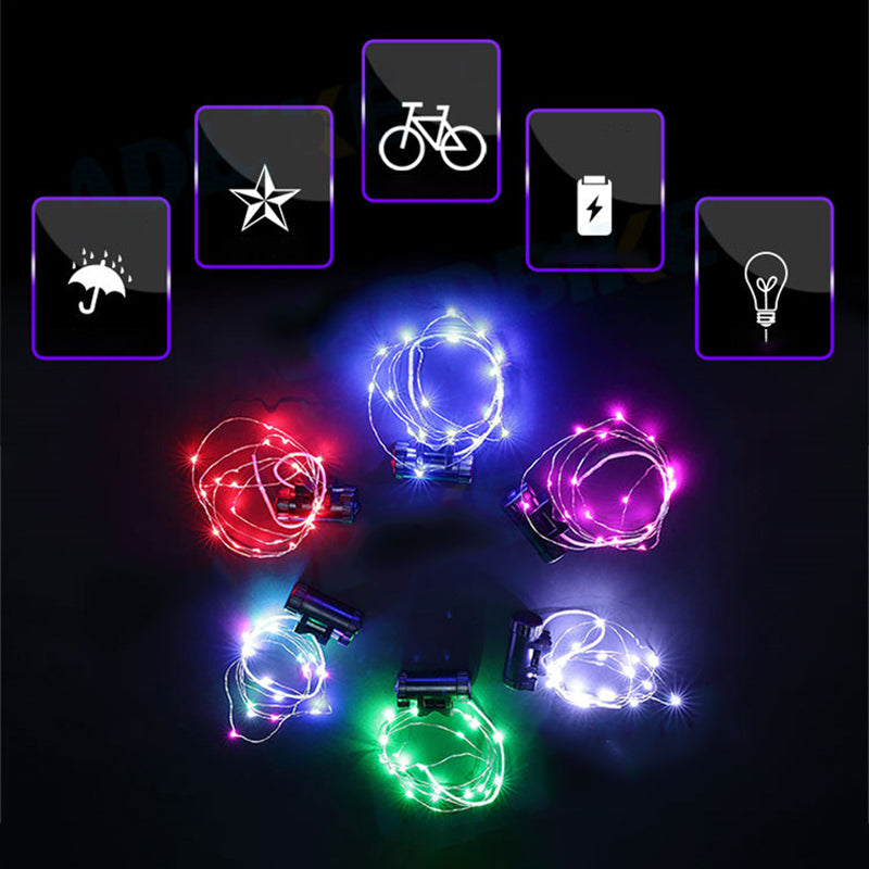 Wiederaufladbare Fahrradreifenlichter