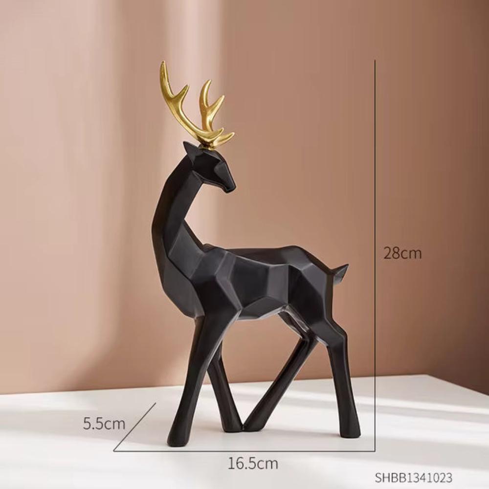 Geometrischer Hirsch Anzeige Figurine | Brehn