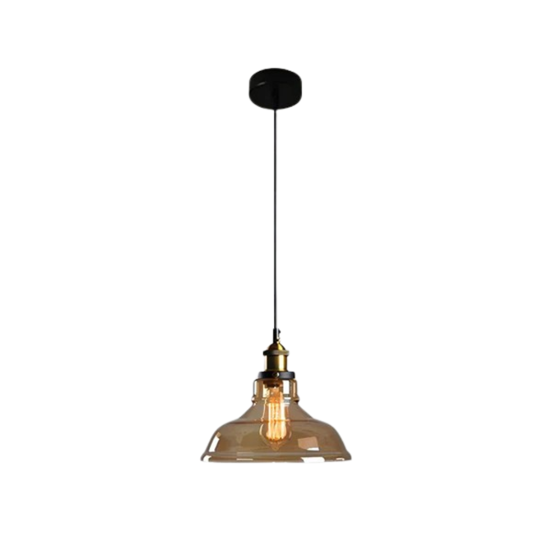 Brehn | Vintage Pendelleuchte Glas | Stylische Esstischlampe