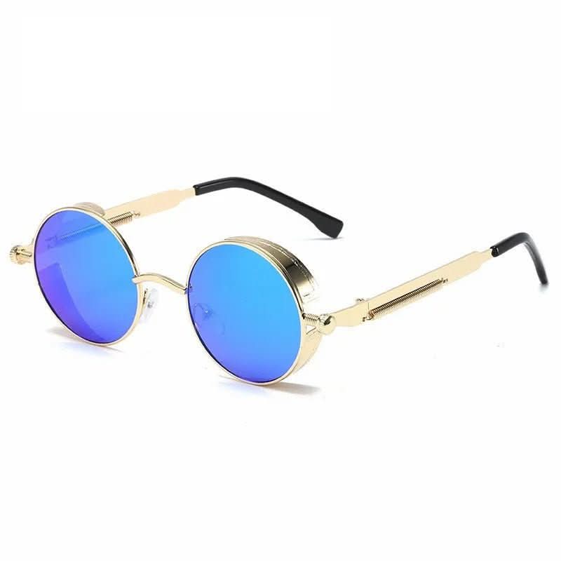 Runde Vintage-Sonnenbrille mit UV400-Schutz und Retro-Design