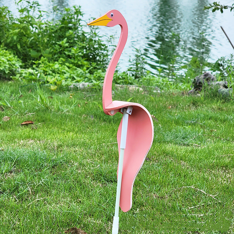 Wirbelnde Flamingo-Gartendekoration
