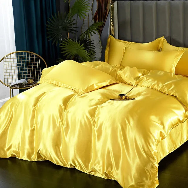 Brehn | Luxuriöses Seiden-Satin-Bettwäsche-Set - SilkElegance