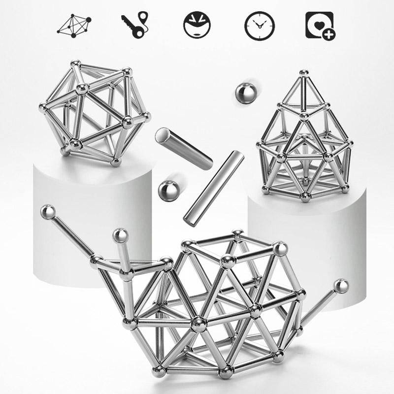 DIY-Set aus Magnetkugeln und -stäben