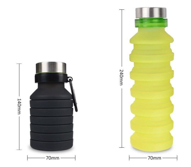 Aqua - Zusammenklappbare Silikon-Wasserflasche | Brehn